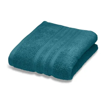 Prosop albastru-verde din bumbac din frotir 50x85 cm Zero Twist - Catherine Lansfield imagine