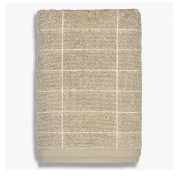 Prosop bej din bumbac 50x100 cm Tile Stone - Mette Ditmer Denmark imagine