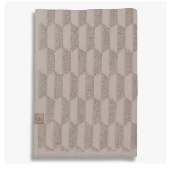 Prosop bej din bumbac 70x133 cm Geo - Mette Ditmer Denmark imagine