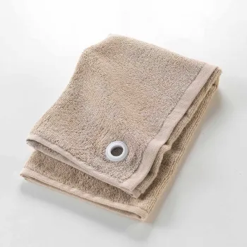 Prosop bej din bumbac din frotir 50x50 cm Cuistot - douceur d'interieur imagine