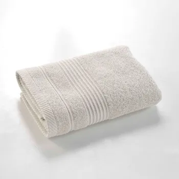 Prosop bej din bumbac din frotir 50x90 cm Tendresse - douceur d'interieur imagine