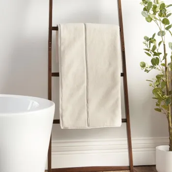 Prosop bej din bumbac din frotir 70x120 cm Zero Twist - Bianca imagine