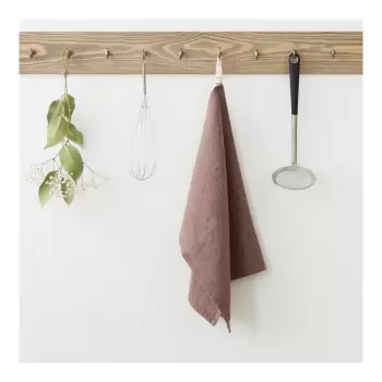 Prosop de bucatarie din in Linen Tales, 65 x 45 cm, mov sters imagine