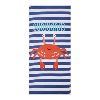 Prosop de plaja albastru 160x76 cm Crabulous - Catherine Lansfield imagine