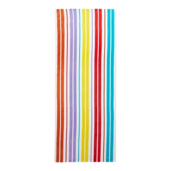 Prosop de plaja din bumbac 78x200 cm Rainbow Stripe - Catherine Lansfield imagine