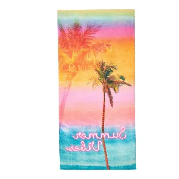 Prosop de plaja din bumbac din frotir 76x160 cm Summer Vibes - Sassy B imagine