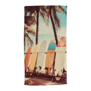 Prosop de plaja din catifea 100x180 cm Vintage Surf - Good Morning imagine