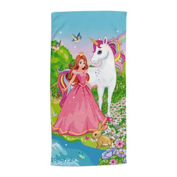 Prosop de plaja din catifea pentru copii 75x150 cm Fairytale - Good Morning imagine