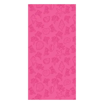 Prosop de plaja roz din bumbac 70x140 cm Sea - B.E.S. imagine