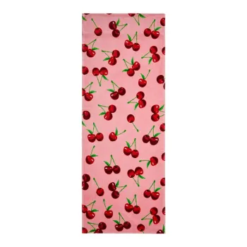 Prosop de plaja roz din bumbac 78x200 cm Cherries - Catherine Lansfield imagine