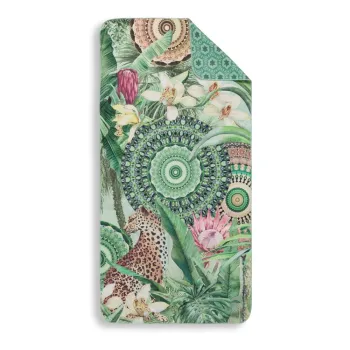 Prosop de plaja verde cu uscare rapida 50x100 cm - HIP imagine