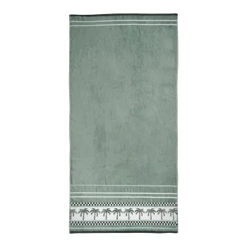 Prosop de plajAverde din bumbac 90x180 cm Palm Trees aEURCatherine Lansfield imagine