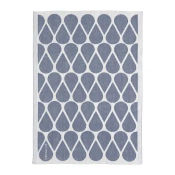 Prosop de vase din amestec de in 46x66 cm Otis Blue - Pappelina imagine