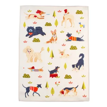 Prosop de vase din bumbac 70x50 cm Dog Park - Rex London imagine