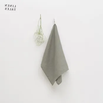 Prosop de vase din in 45x65 cm Khaki - Linen Tales imagine