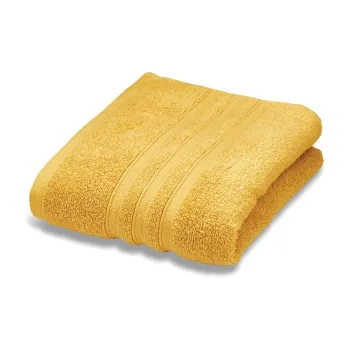 Prosop galben din bumbac din frotir 50x85 cm Zero Twist - Catherine Lansfield imagine