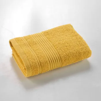 Prosop galben din bumbac din frotir 50x90 cm Tendresse - douceur d'interieur imagine
