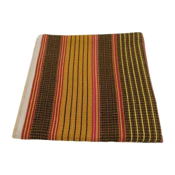 Prosop galben/maro din bumbac gofrat/de lucru 50x100 cm - JAHU collections imagine