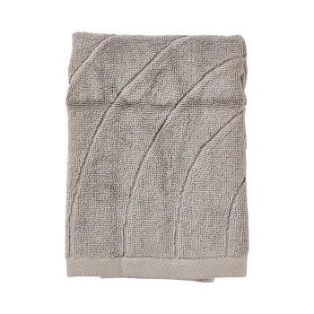 Prosop grej din bumbac din frotir 50x70 cm Time - Zone imagine