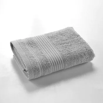 Prosop gri deschis din bumbac din frotir 50x90 cm Tendresse - douceur d'interieur imagine