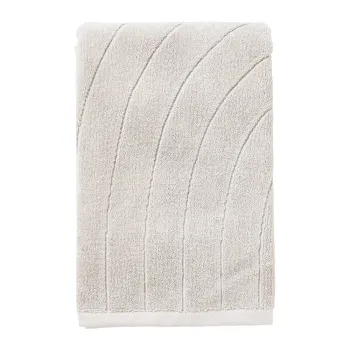 Prosop gri deschis din bumbac din frotir 70x140 cm Time - Zone imagine