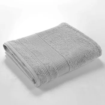 Prosop gri deschis din bumbac din frotir 90x150 cm Tendresse - douceur d'interieur imagine