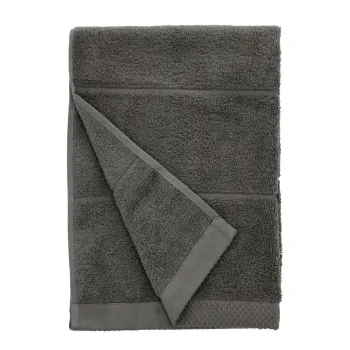 Prosop gri inchis din bumbac din frotir 50x100 cm Line - Sodahl imagine