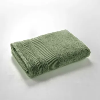 Prosop kaki din bumbac din frotir 70x130 cm Tendresse - douceur d'interieur imagine