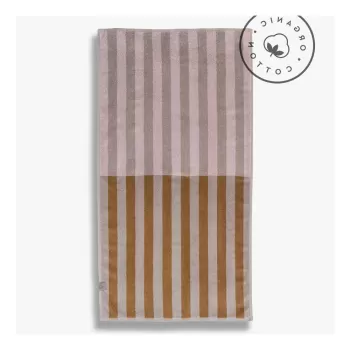 Prosop maro/bej din bumbac organic 50x90 cm Disorder - Mette Ditmer Denmark imagine