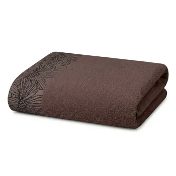 Prosop maro din bumbac din frotir 70x140 cm Valencia - My House imagine