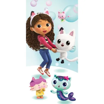 Prosop pentru copii din bumbac 70x140 cm Gabby's Dollhouse - Jerry Fabrics imagine