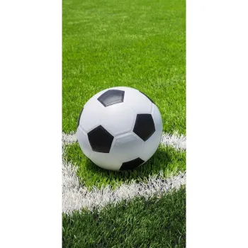 Prosop pentru copii verde din bumbac 70x140 cm Football - Jerry Fabrics imagine