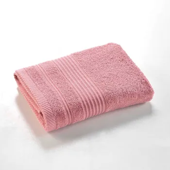 Prosop roz din bumbac din frotir 50x90 cm Tendresse - douceur d'interieur imagine