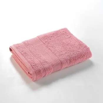 Prosop roz din bumbac din frotir 70x130 cm Tendresse - douceur d'interieur imagine