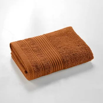 Prosop teracota din bumbac din frotir 50x90 cm Tendresse - douceur d'interieur imagine