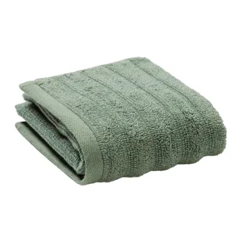 Prosop verde din bumbac din frotir 30x50 cm Maya - douceur d'interieur imagine