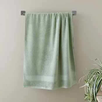 Prosop verde din bumbac din frotir 50x85 cm Anti-Bacterial - Catherine Lansfield imagine