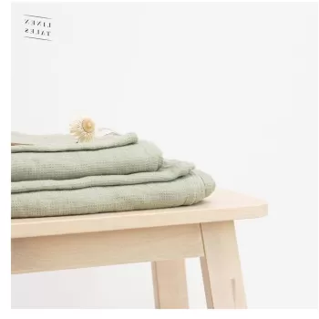 Prosop verde din in 65x45 cm - Linen Tales imagine