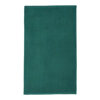 Prosop verde inchis din bumbac cu uscare rapida, din frotir 90x140 cm Quick Dry - Catherine Lansfield imagine