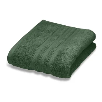 Prosop verde inchis din bumbac din frotir 50x85 cm Zero Twist - Catherine Lansfield imagine