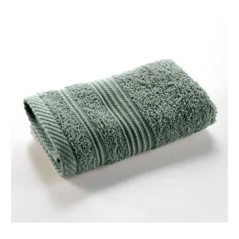 Prosop verde salvie din bumbac din frotir 30x50 cm Tendresse - douceur d'interieur imagine