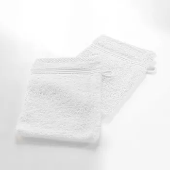 Prosopel de spalat pe corp alb din bumbac 15x21 cm Tendresse - douceur d'interieur imagine