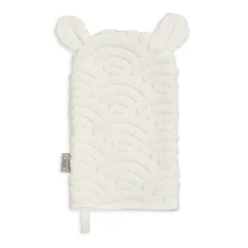 Prosopel de spalat pe corp fildes din bumbac organic 14x22 cm Off-White - Cam Cam Copenhagen imagine