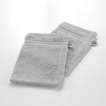 Prosopel de spalat pe corp gri deschis din bumbac 15x21 cm Tendresse - douceur d'interieur imagine