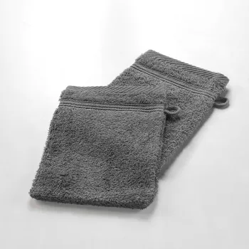 Prosopel de spalat pe corp gri inchis din bumbac 15x21 cm Tendresse - douceur d'interieur imagine