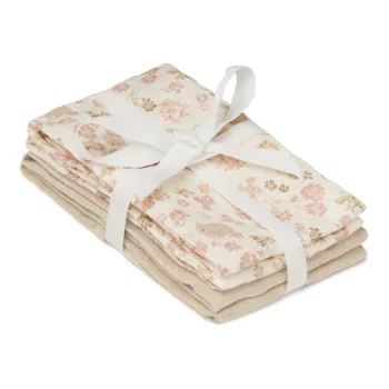 Prosopele de spalat pe corp bej 4 buc. din bumbac organic 30x30 cm Augusta - Cam Cam Copenhagen imagine