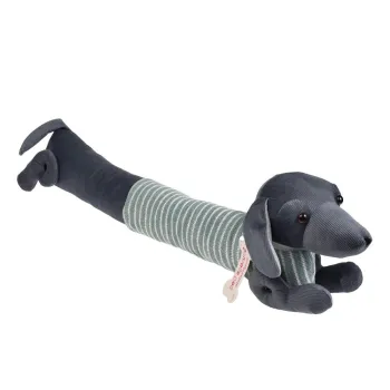 Protectie anti-curent pentru usa verde-gri 17x76 cm Sausage Dog - Rex London imagine