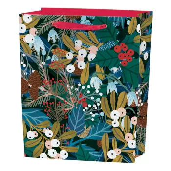 Punga de cadouri 25x10 cm cu model de Craciun Winter Foliage - Roger la Borde imagine
