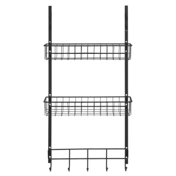 Raft de usa pentru agatat Wenko Rack Black imagine