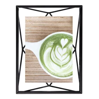 Rama foto neagra de masa/ de perete din metal 20x15 cm Prisma - Umbra imagine